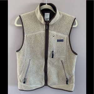 Patagonia fleece shearling vest